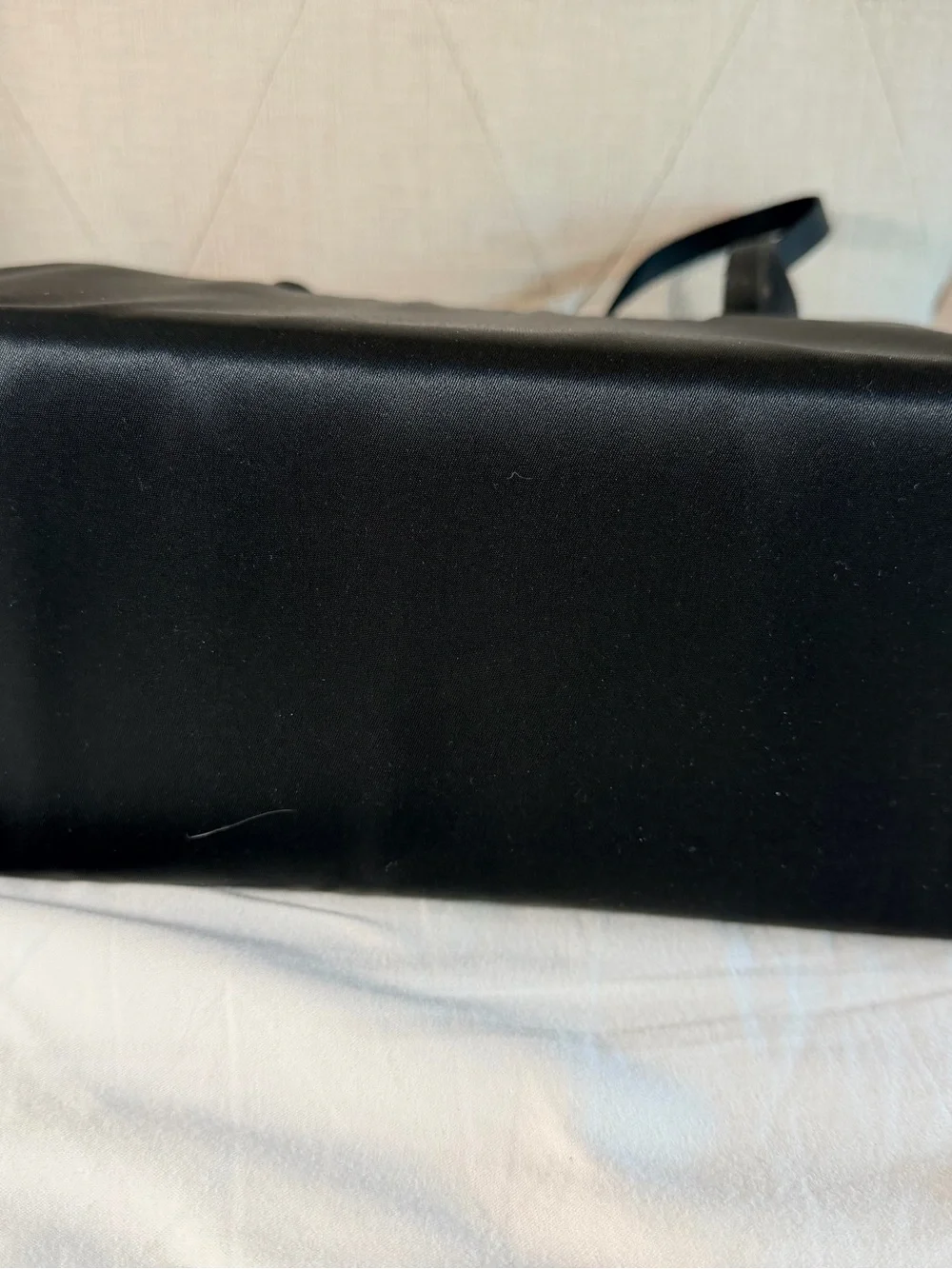 Rare Lg USA KATE SPADE Vintage Original 90’s Sam Box Black Nylon Shoulder Tote